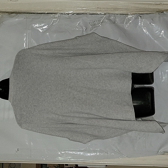 SIMPLY VERA WANG Batwing Textured Ribbed S/M Blue Sweater Oversized Business - Picture 6 of 7